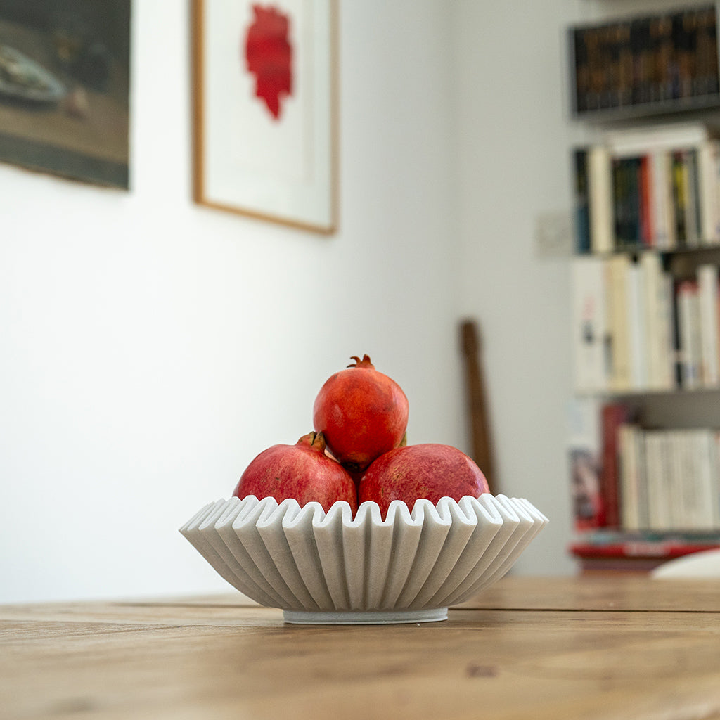 Marble Bowl Ruffled