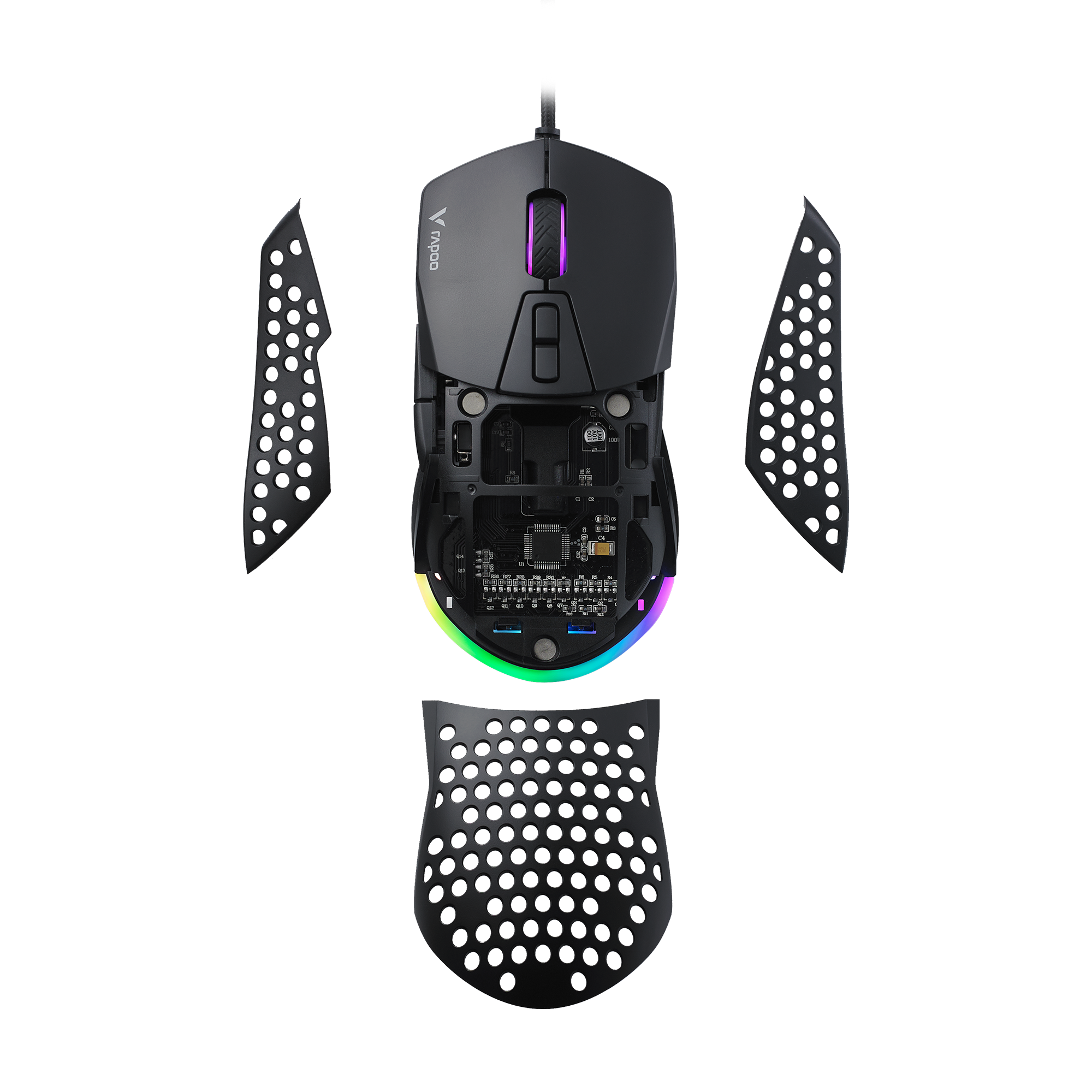 Rapoo V360 IR Optical Gaming Mouse 200-6200DPI 9 Programmable Buttons