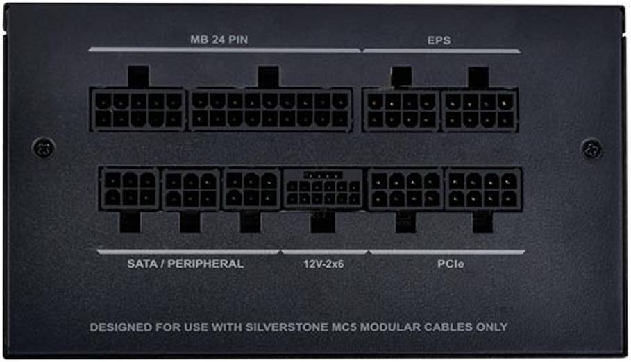 SilverStone DA850R Fully Modular Power Supply, 80 PLUS Gold, 850W ATX 3.0 & PCIe 5.0