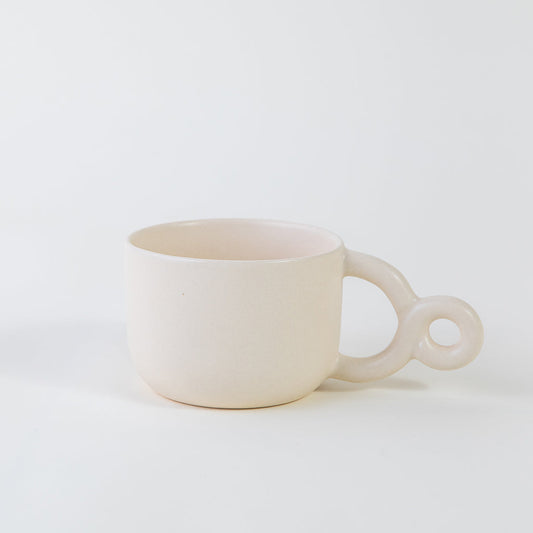 Double Ring Mug White