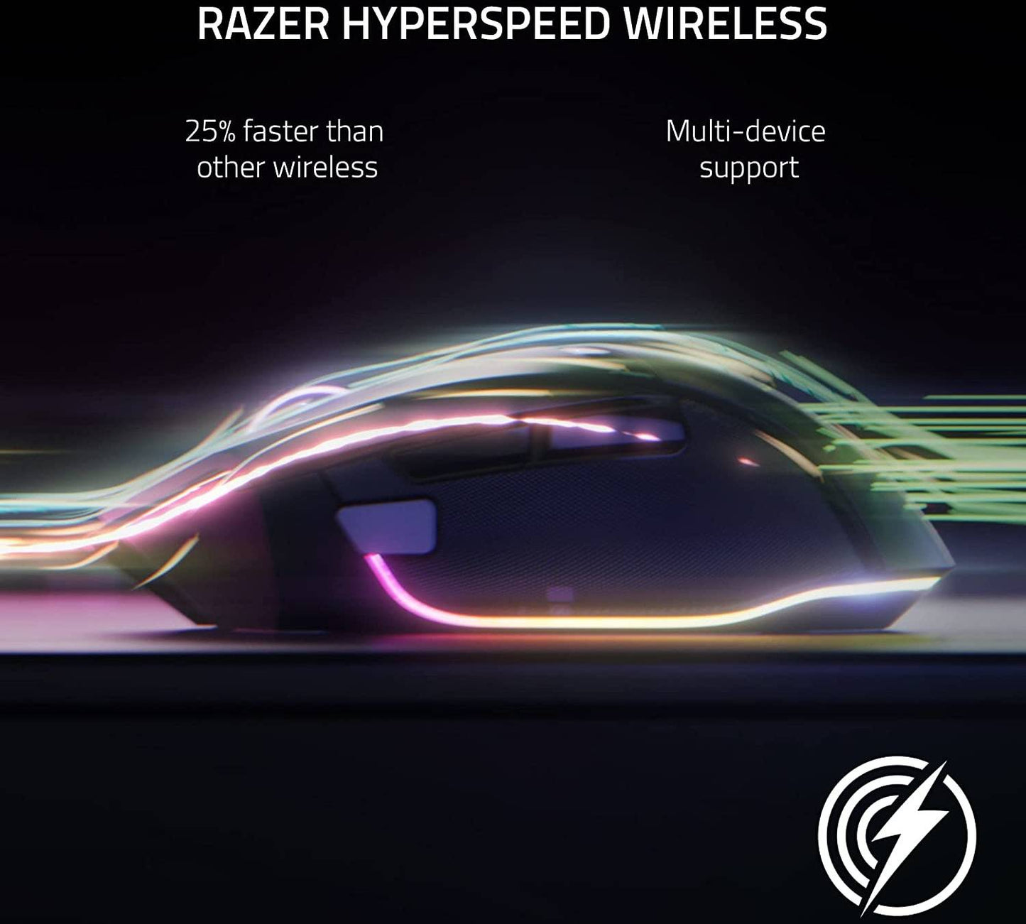 ماوس ألعاب بصري لاسلكي Razer Basilisk V3 Pro USB، مستشعر بصري بدقة 30 ألف نقطة في البوصة، إضاءة كروما RGB، أبيض | RZ01-04620200-R3G1
