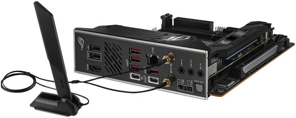 ASUS ROG STRIX B650E-I GAMING WIFI AM5 Mini-ITX Motherboard, 2x DDR5, Wi-Fi 6E/2.5Gb Eth/ BT v5.2 | 90MB1BI0-M0EAY0
