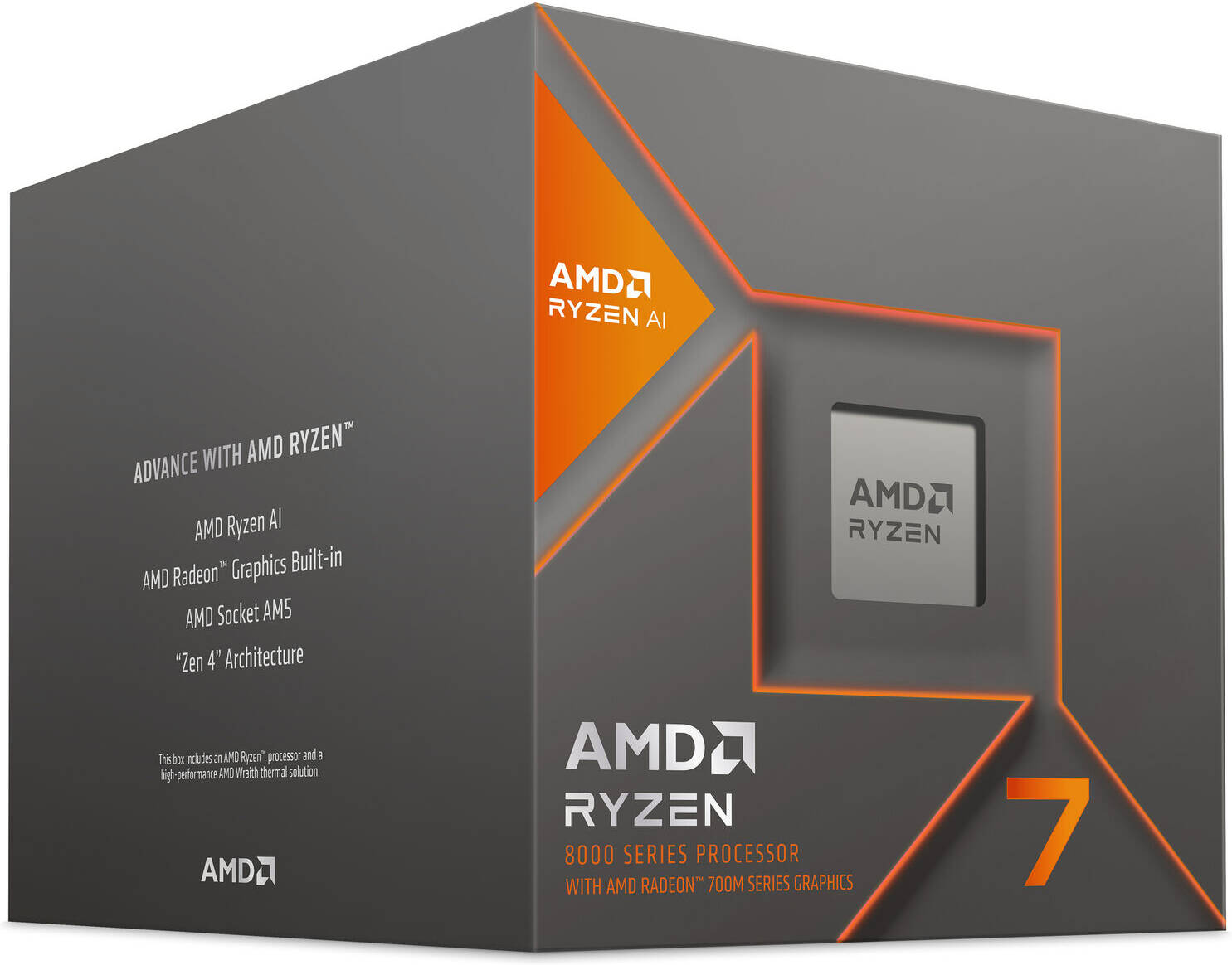 AMD Ryzen 7 8700G 4.2 GHz AM5 Desktop Processor, 8 Cores & 16 Threads, 5.1 GHz Max Boost Clock, 8MB L2 & 16MB L3 Cache, AMD Radeon 780M