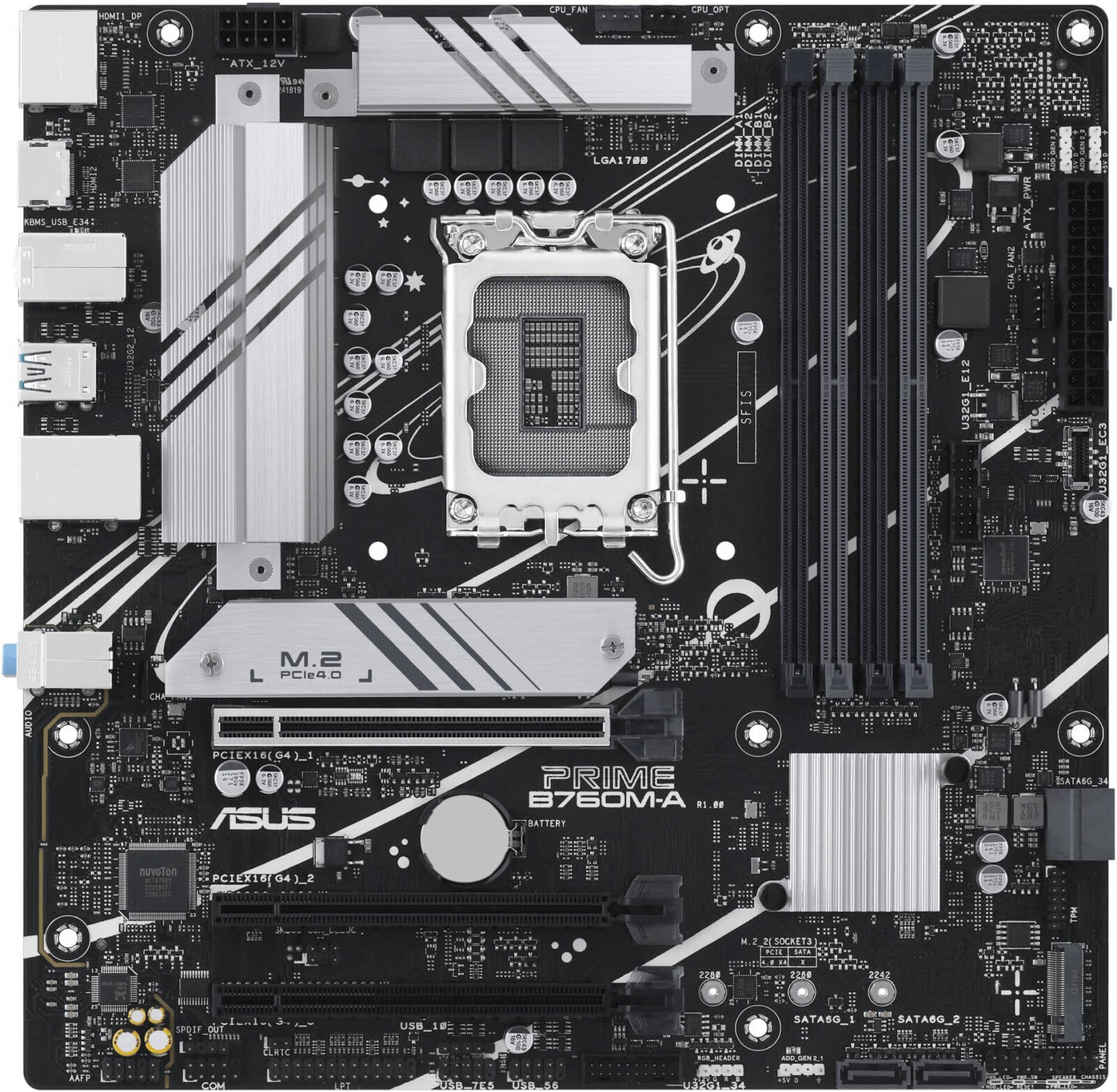 ASUS B760M-A-CSM Micro ATX LGA 1700 Motherboard, 4x DIMM DDR5 Slots | 90MB1EK0-M0EAYC