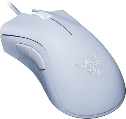 ماوس الألعاب السلكي Razer DeathAdder Essential بدقة 6,400 نقطة في البوصة، أبيض | RZ01-03850200-R3M1