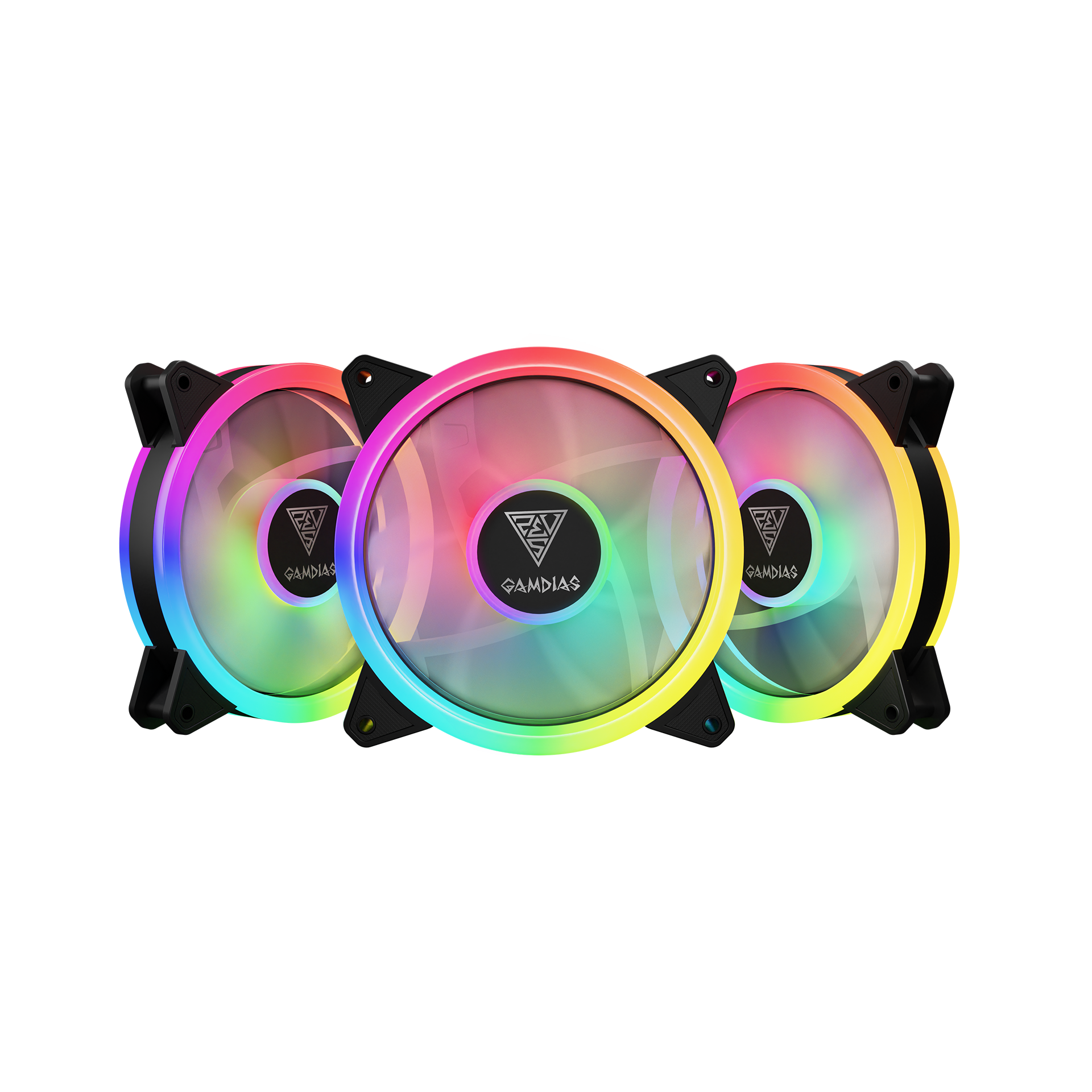 GAMDIAS AEOLUS M2-1203 LITE 3-pack Cooling RGB Fan