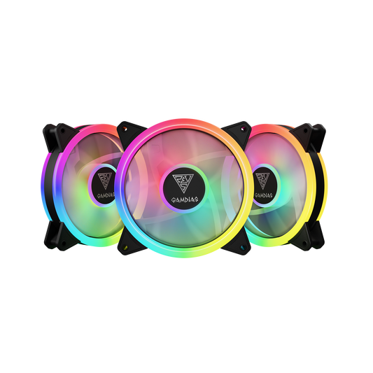 GAMDIAS AEOLUS M2-1203 LITE 3-pack Cooling RGB Fan