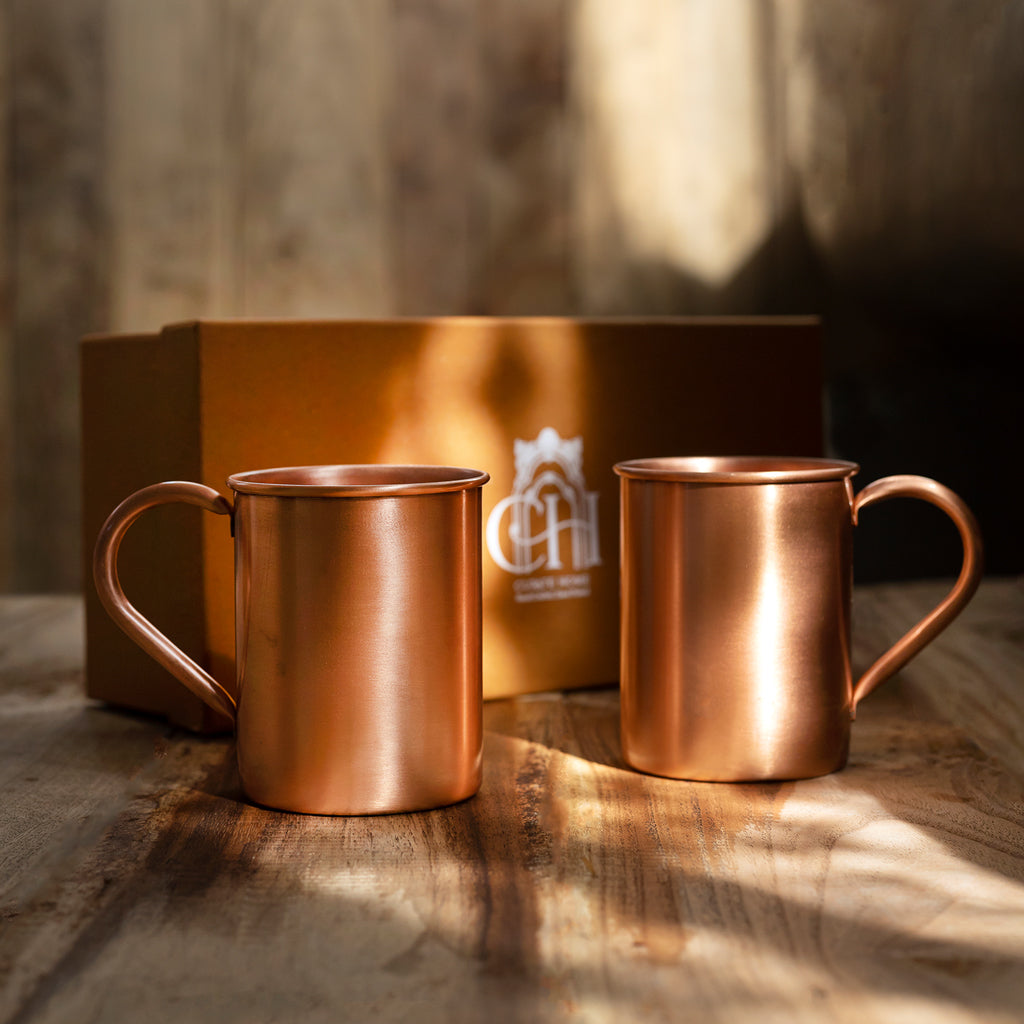 Smooth Copper Mule Mug Set of 2