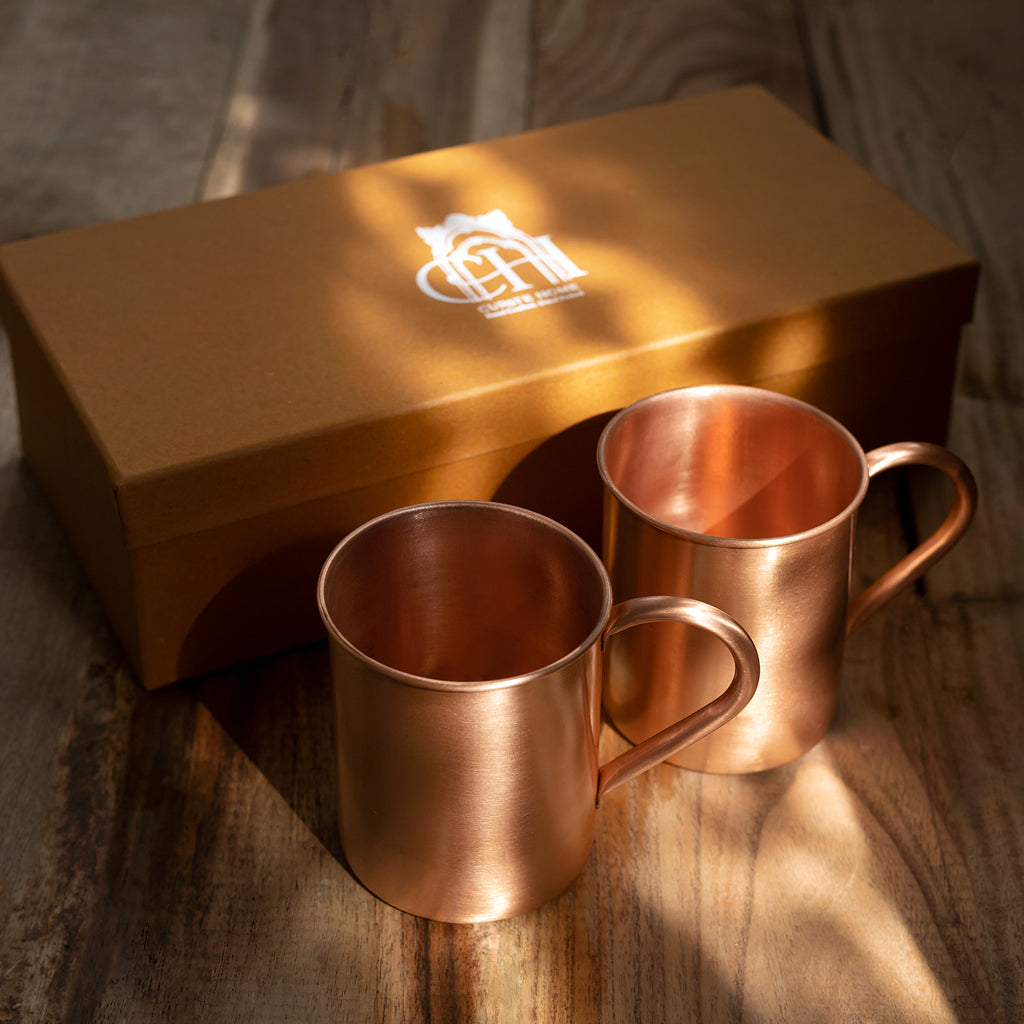 Smooth Copper Mule Mug Set of 2