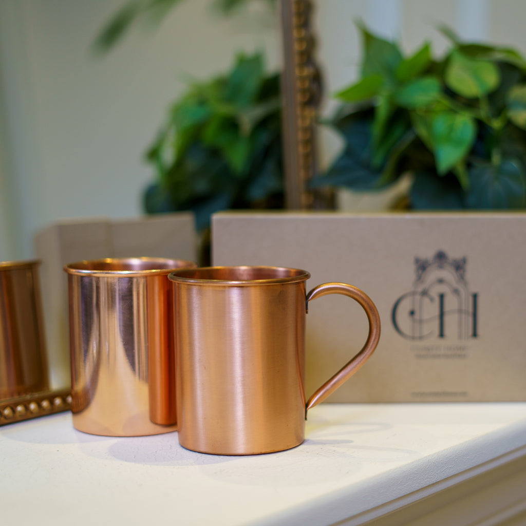 Smooth Copper Mule Mug Set of 2