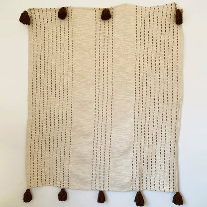 Yasmin Throw Natural / Rust