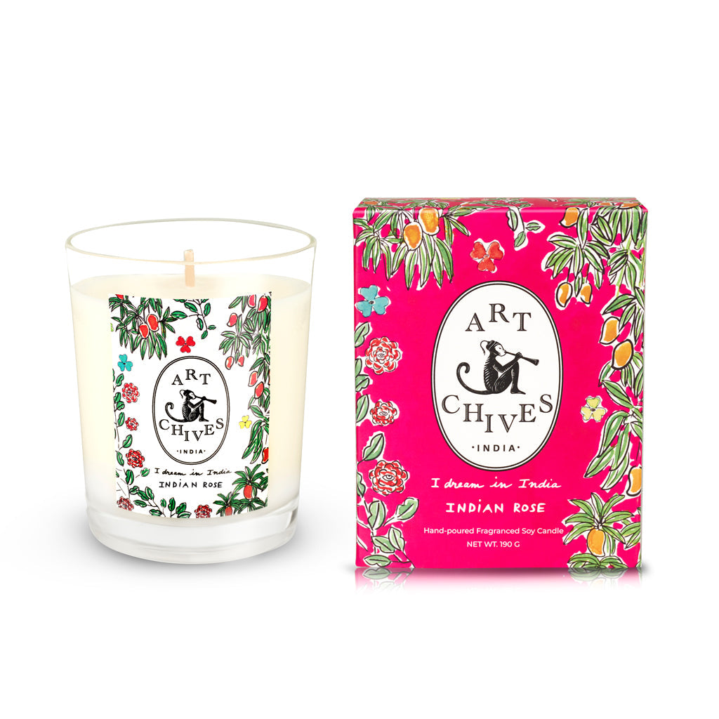 The Indian Rose Candle