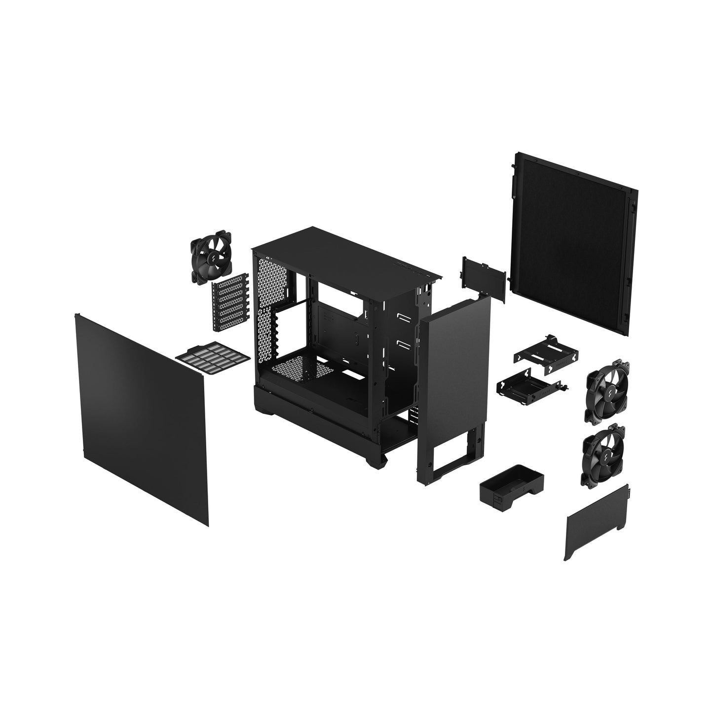 FRACTAL DESIGN POP SILENT BLACK SOLID | FD-C-POS1A-01