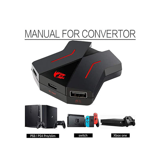 محول لوحة المفاتيح والماوس Redragon Eris GA200 لوحدات تحكم PS4 / PS3 / Xbox One / Switch