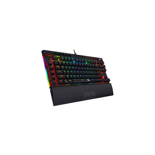 Redragon K587 MAGIC-WAND 87 Keys Compact RGB TKL Mechanical Gaming Keyboard, Type-C Keyboard with 9 Onboard Macro Keys, Detachable Wrist Rest