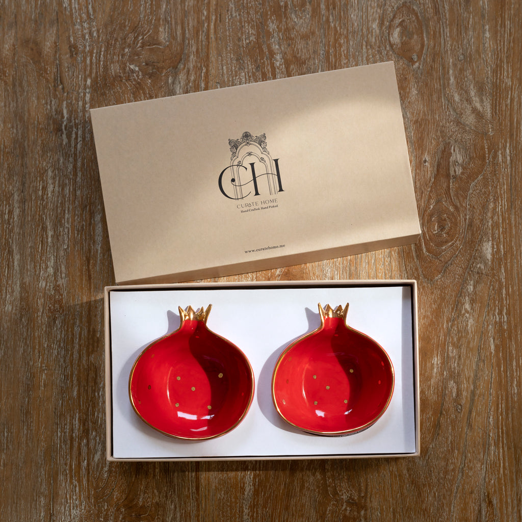 Pomegranate - Set of 2 (Red +Red)