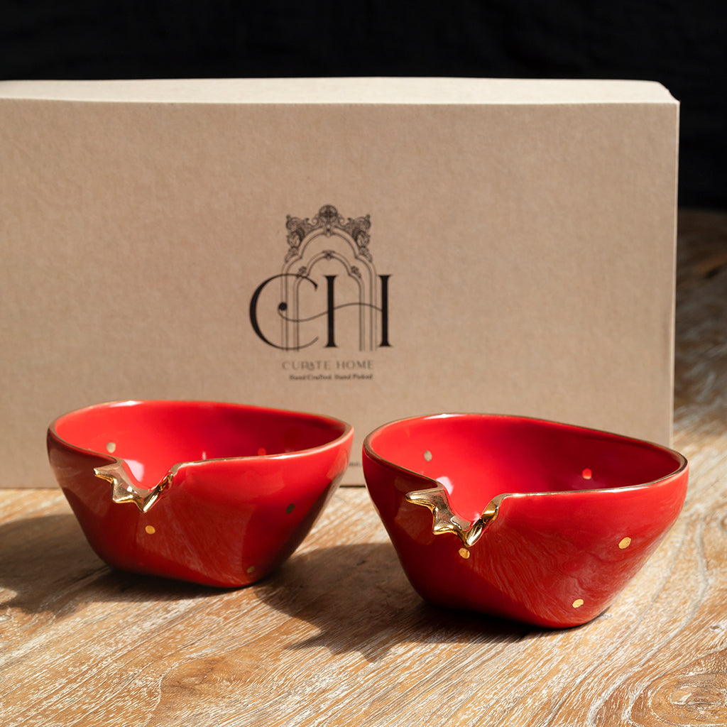 Pomegranate - Set of 2 (Red +Red)