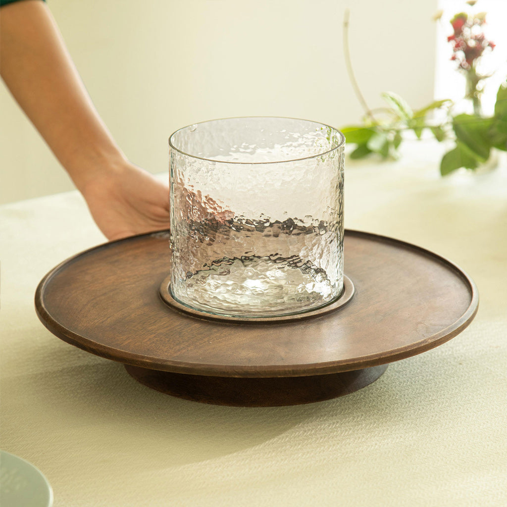 Girar Lazy Susan With Glass Holder