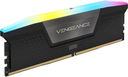 CORSAIR VENGEANCE 32GB (2 x 16GB) RGB DDR5 6000MHz, Black | CMH32GX5M2B6000C40