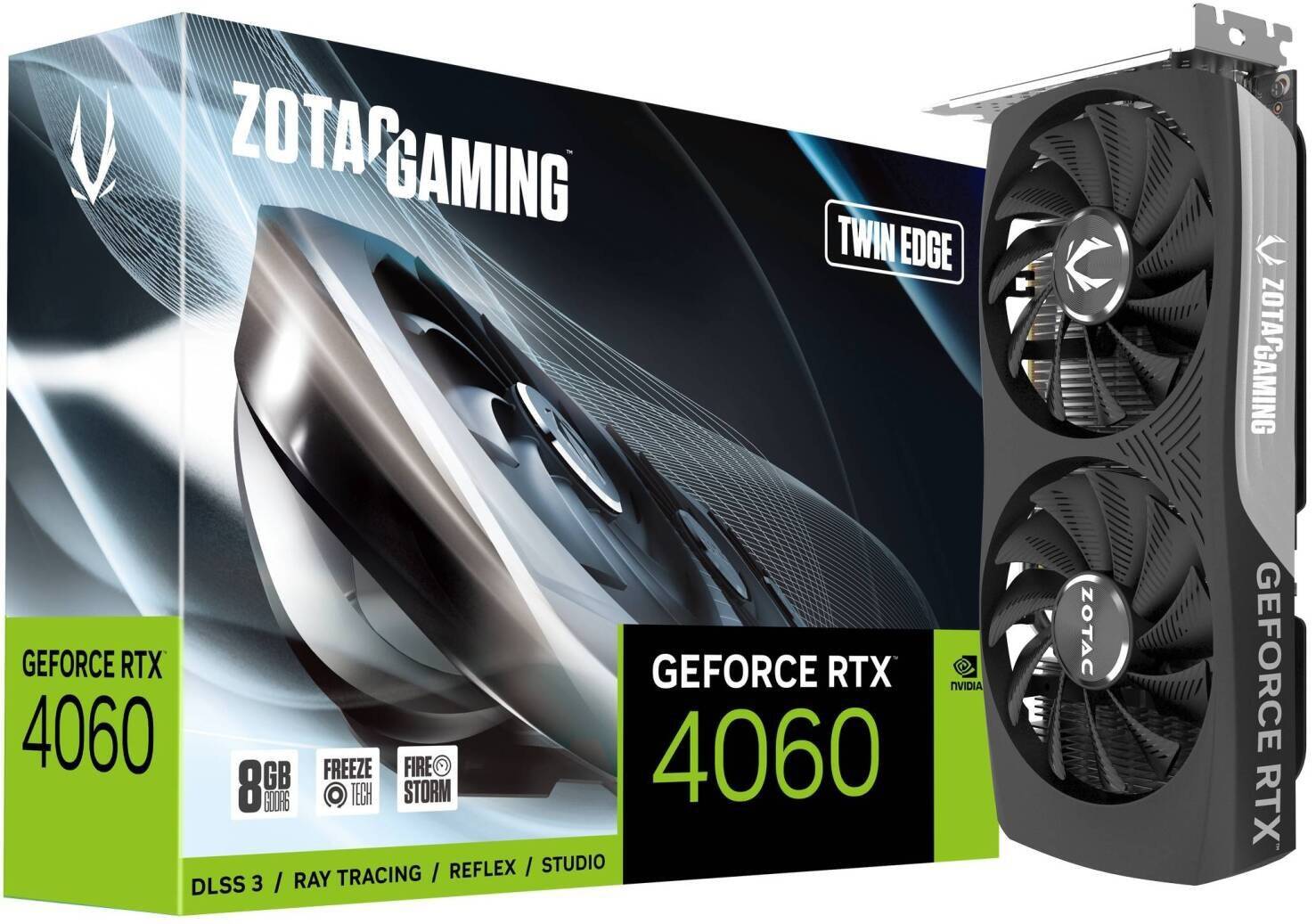 ZOTAC GAMING GeForce RTX 4060 Twin Edge Graphics Card, 8GB GDDR6