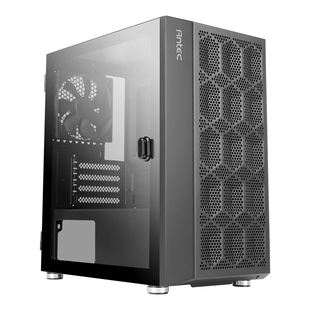 Antec NX200 M, Micro ATX Tower, Mini Tower Computer Case with 120mm Rear Fan Pre Installed, Mesh Design in Front Panel Ventilated Airflow, NX Series, Black, CJ11132623