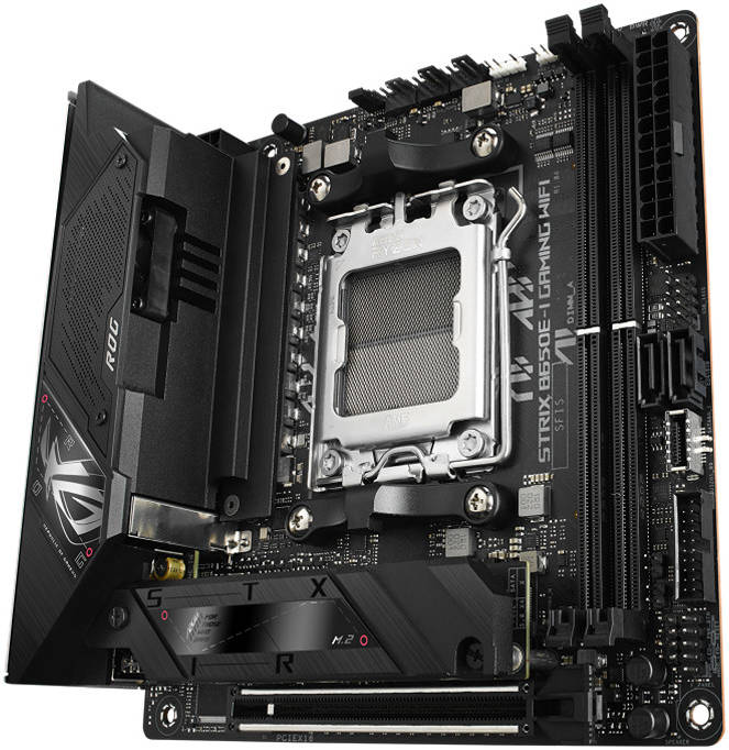 ASUS ROG STRIX B650E-I GAMING WIFI AM5 Mini-ITX Motherboard, 2x DDR5, Wi-Fi 6E/2.5Gb Eth/ BT v5.2 | 90MB1BI0-M0EAY0