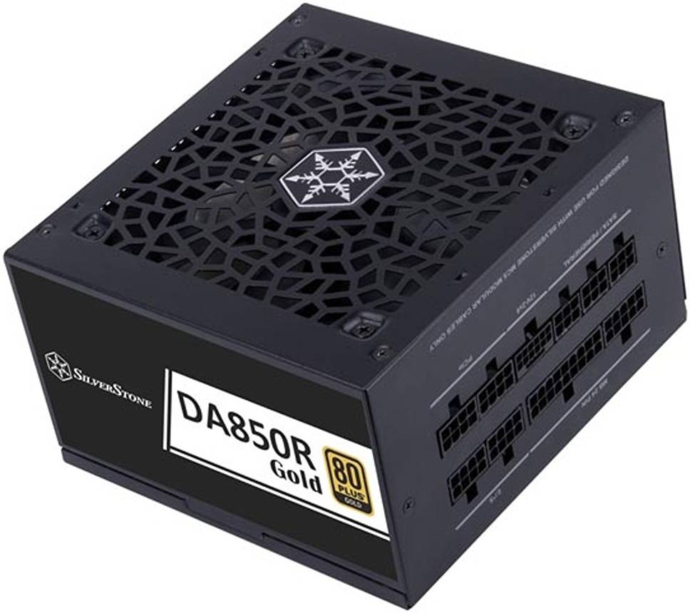 SilverStone DA850R Fully Modular Power Supply, 80 PLUS Gold, 850W ATX 3.0 & PCIe 5.0