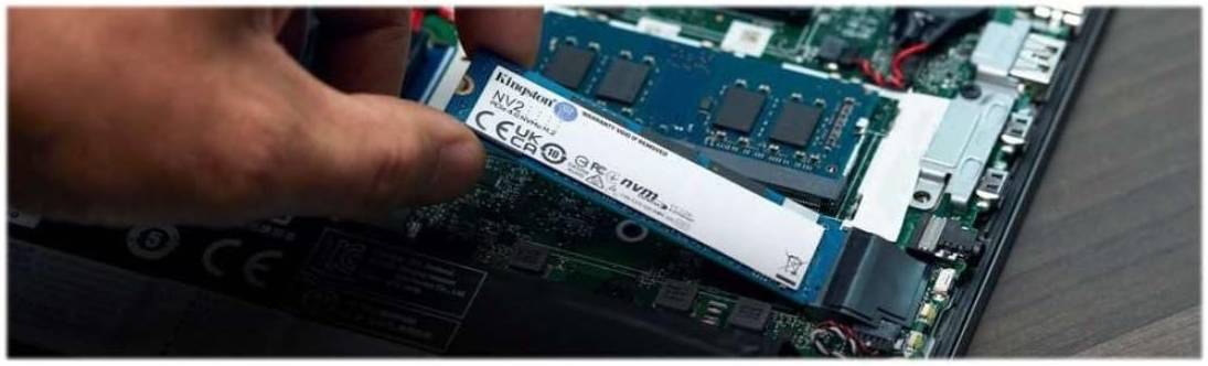 قرص SSD داخلي Kingston NV2 M.2 2280 NVMe بسعة 4 تيرابايت، سرعة قراءة تصل إلى 3500 ميجابايت/ثانية / سرعة كتابة تصل إلى 2800 ميجابايت/ثانية، أداء Gen 4x4 NVMe PCIe، تشغيل اهتزازي 2.17 جيجابت | SNV2S/4000G