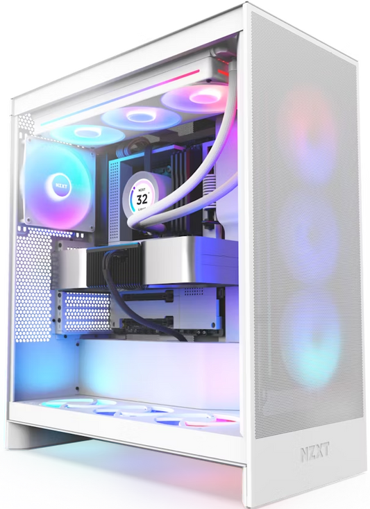 RTX 4070 Ti SUPER ULTRA 7 WHITE GAMING PC BUILD | [Intel Ultra 7-265KF CPU, RTX 4070 Ti Super 12GB GPU, 32GB DDR5 RAM, 1TB M.2 NVMe, 850W PSU, NZXT H7 Flow White Tempered Glass Gaming Case]