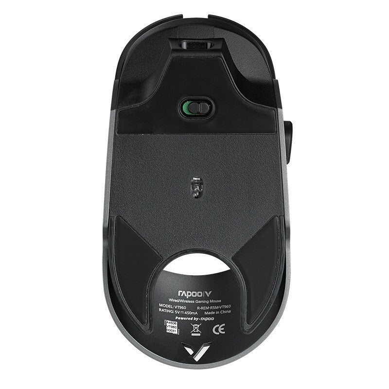 Rapoo VT960PRO Wireless Gaming Mouse with 26000 DPI, Wireless Connectivity (2.4G), Adjustable CPI Button, 9 Programmable Buttons