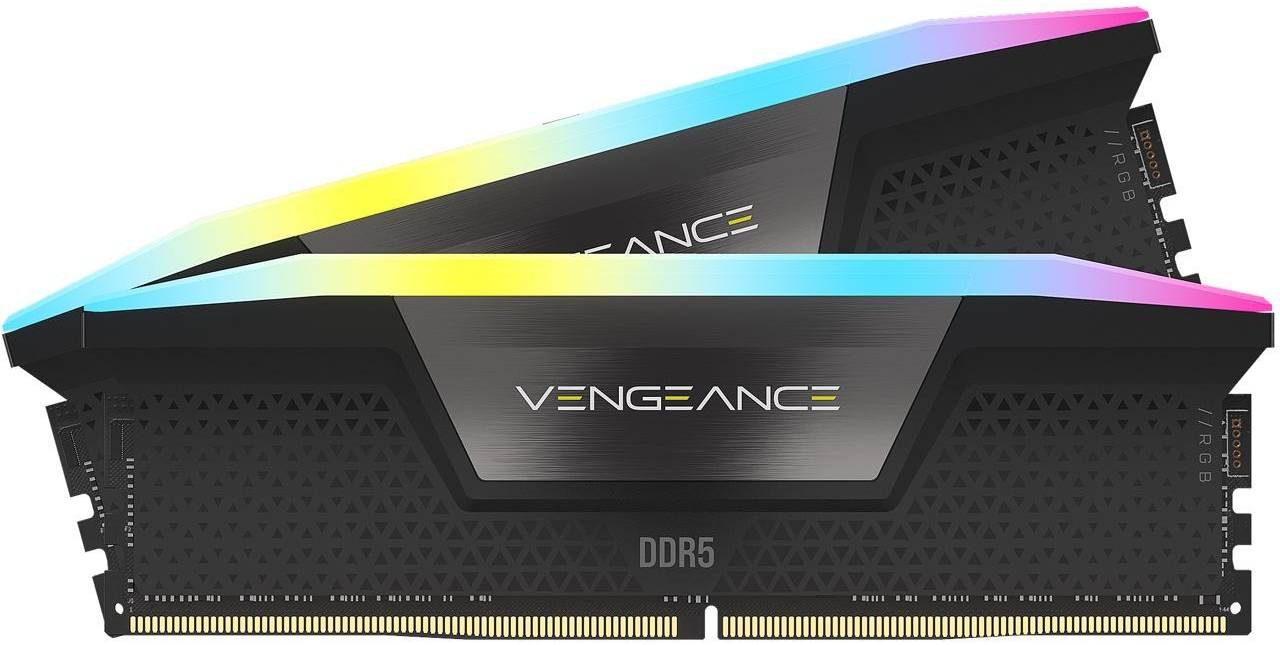 CORSAIR VENGEANCE 32GB (2 x 16GB) RGB DDR5 6000MHz, Black | CMH32GX5M2B6000C40
