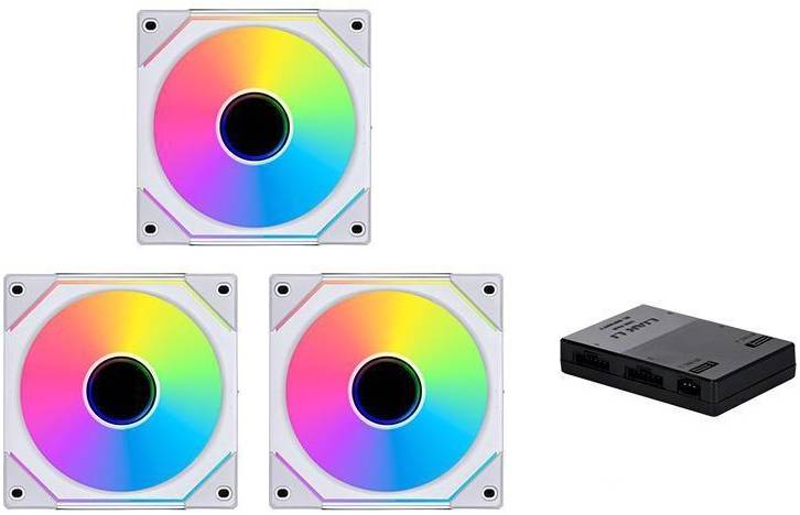 Lian Li UNI Fan SL-Infinity 120mm RGB Triple Pack With Controller, White