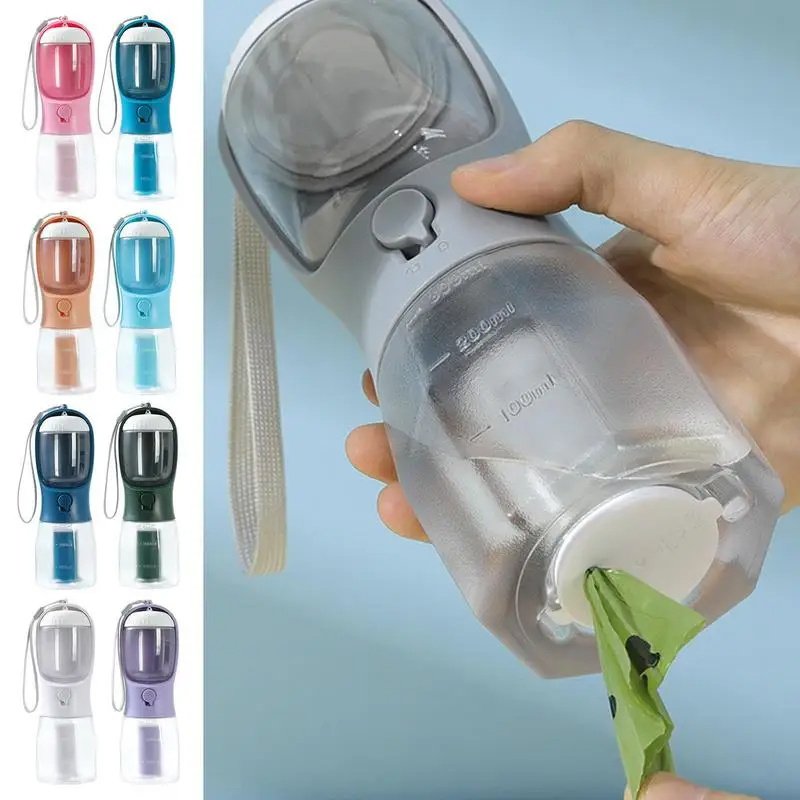 Dog Water Cup Drinking Food Garbage Bag Three-in-one Portable Small Multi-functional Pet Cup - Image 9