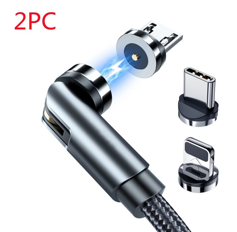 USB Type C Charging Cable Fast Charging Magnet Charger 540 Rotate Micro Magnetic Cable - Image 2