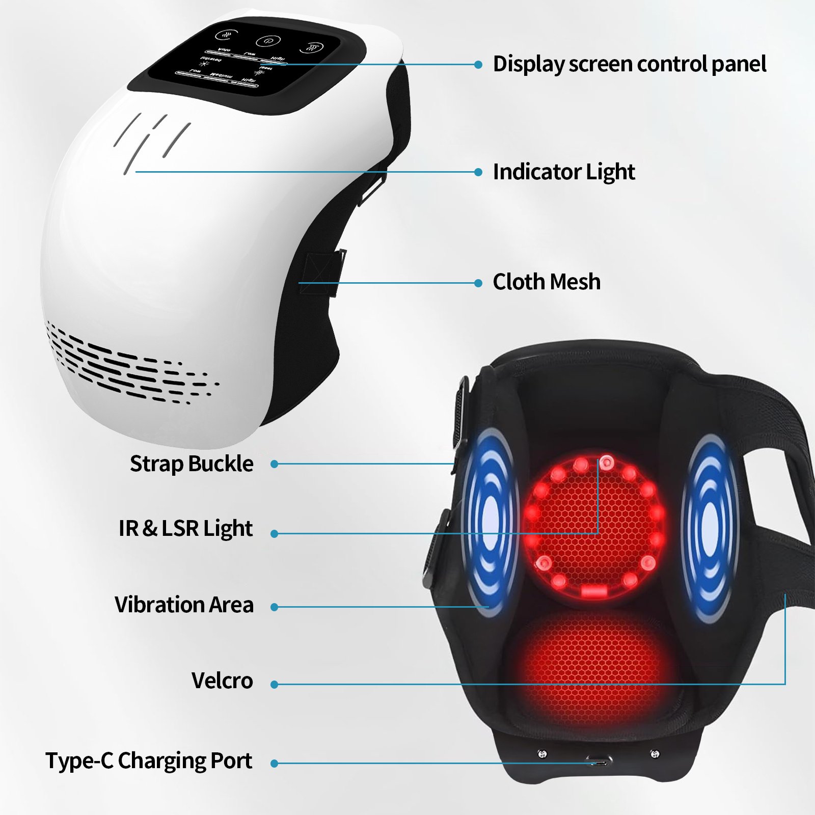 Intelligent Home Use Electric Intelligent Kneading Heating Knee Massager - Image 7