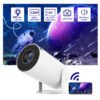 Portable Projector Small Straight Projector For Office Use 180 Degrees Projection Angle Automatic Focus Video Projector
