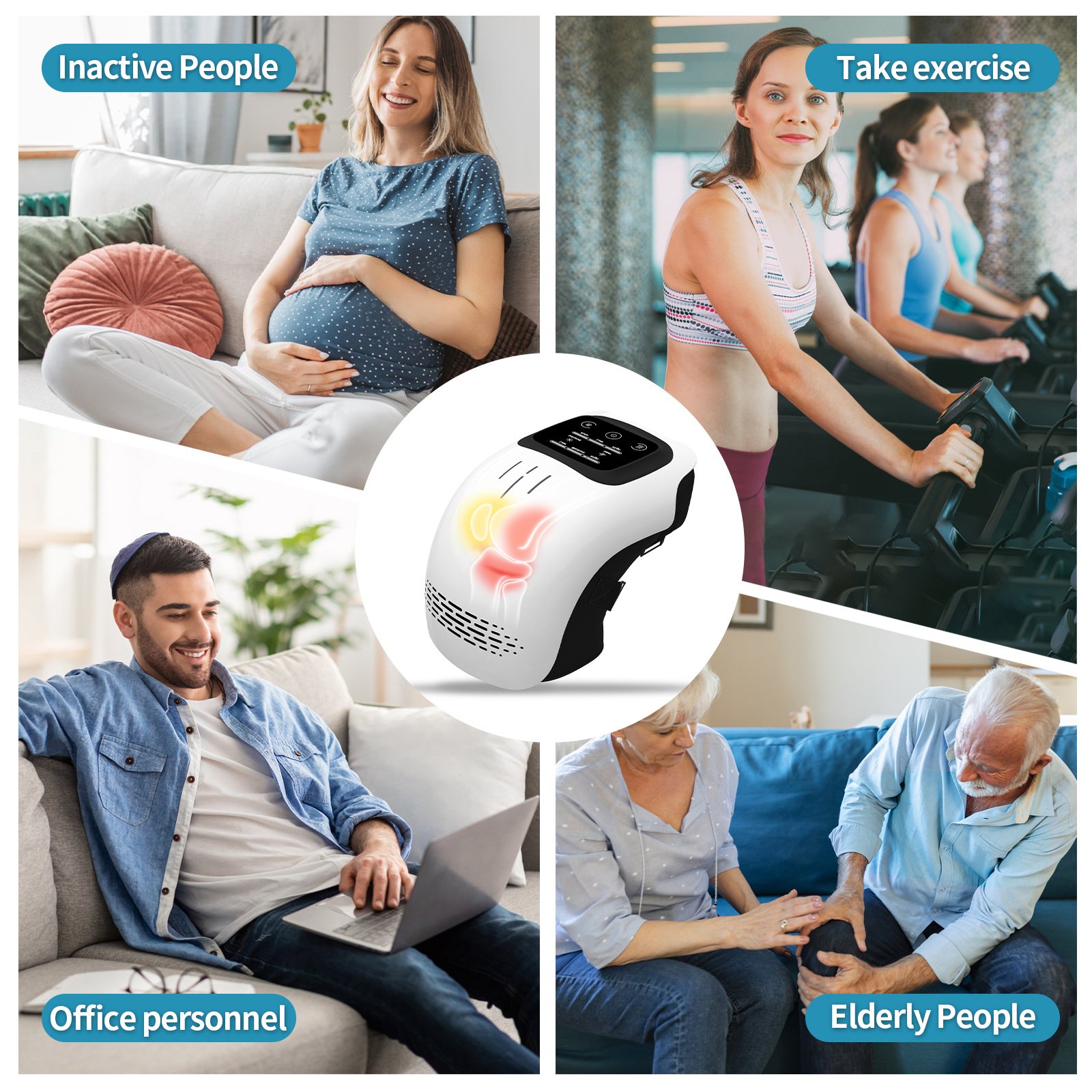Intelligent Home Use Electric Intelligent Kneading Heating Knee Massager - Image 2