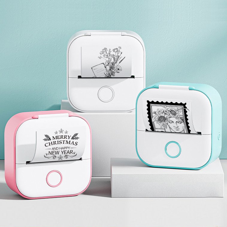 Portable Mini Thermal Label Printer Home Photo Printer Student Wrong Question Printer Bluetooth-compatible Mini Label Printer - Image 8